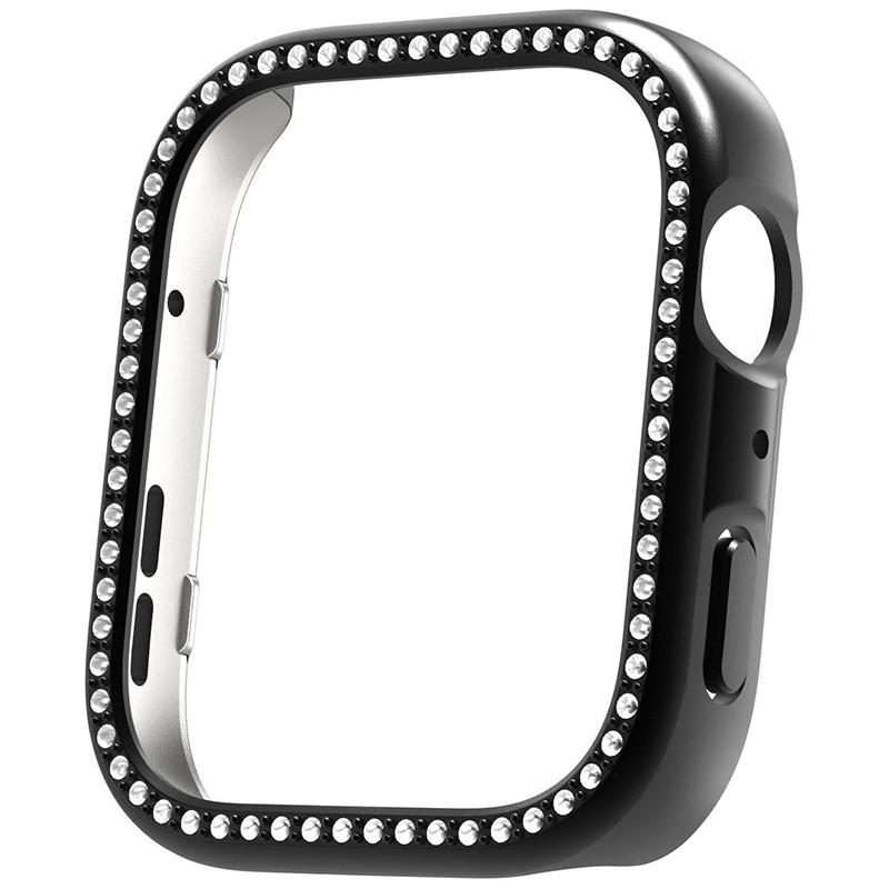 For Huawei Watch Fit 4 Pro xDfind Diamond Hollow PC Watch Protective Cover(Black)