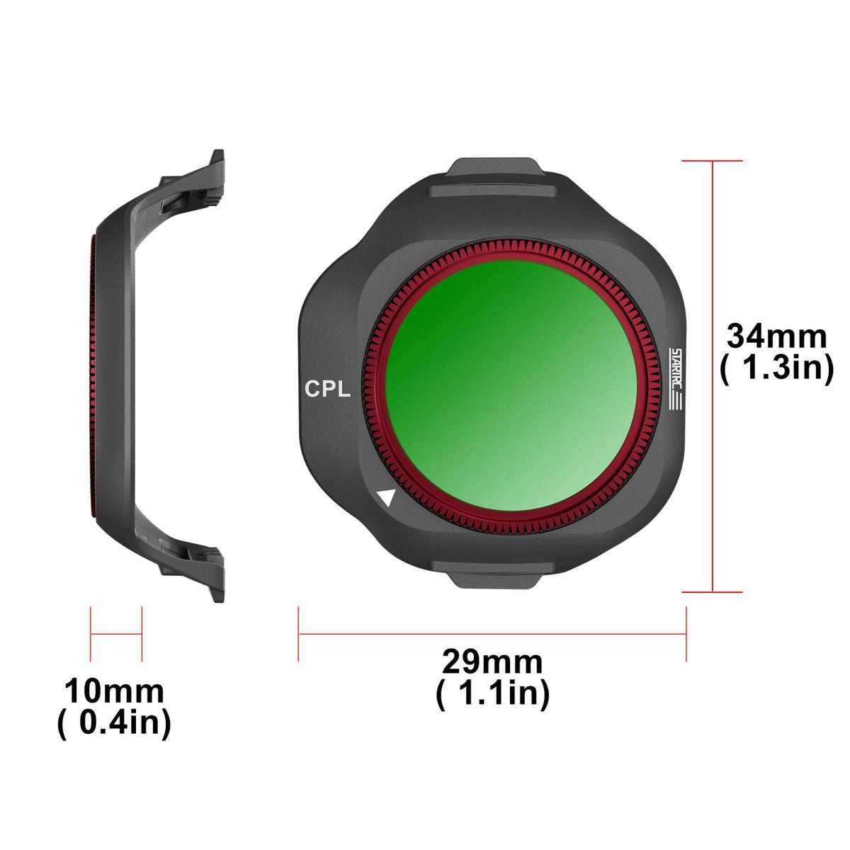 For DJI Mini 5 Pro STARTRC Camera Lens Filter, Filter:4 in 1 CPL ND8/32/128
