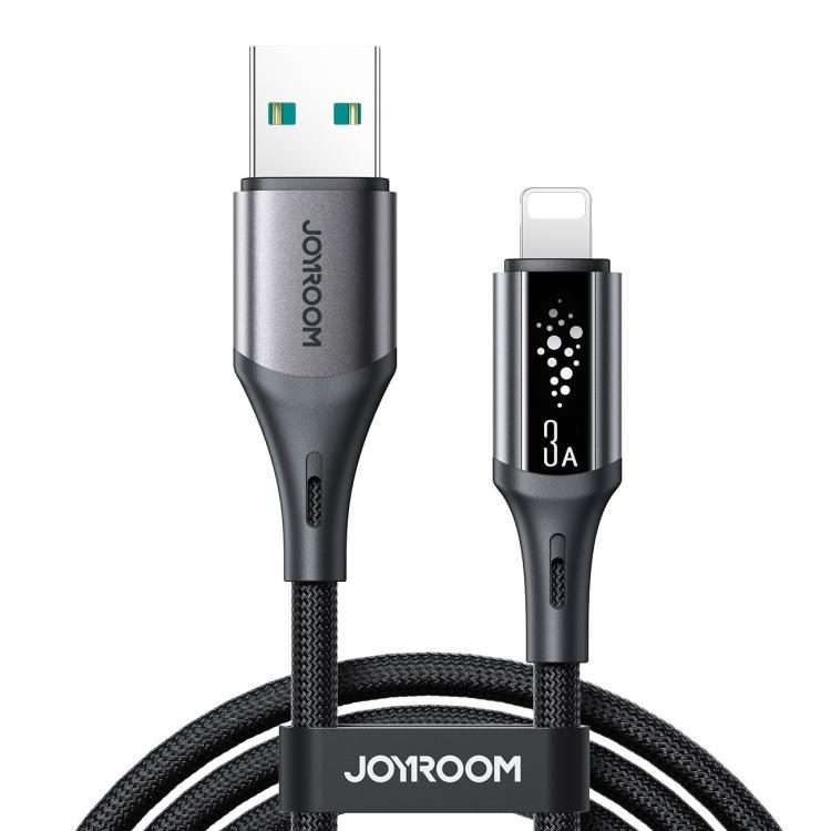 JOYROOM S-A60 StarTalk Series 3A USB to 8 Pin Data Cable, Length: 1.2m(Black)