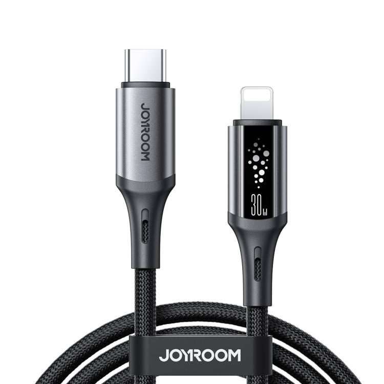 JOYROOM S-A60 StarTalk Series 30W Type-C to 8 Pin Fast Charging Data Cable, Length: 1.2m(Black)