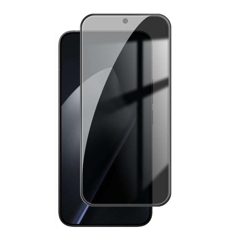 For Xiaomi 15T Pro Kalebol High-Aluminum Screen-Printed Full-Coverage Black-Border Privacy Tempere
