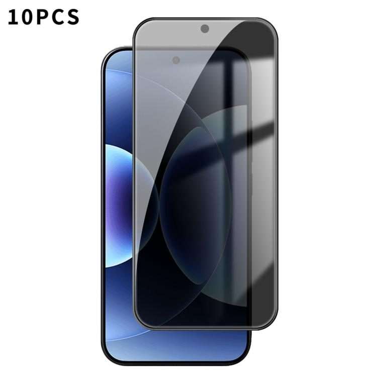 For Xiaomi 17 Pro Max 10pcs Kalebol High-Aluminum Screen-Printed Full-Coverage Black-Border Privac