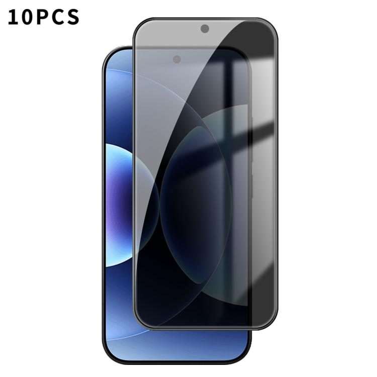 For Xiaomi 17 Pro 10pcs Kalebol High-Aluminum Screen-Printed Full-Coverage Black-Border Privacy Te