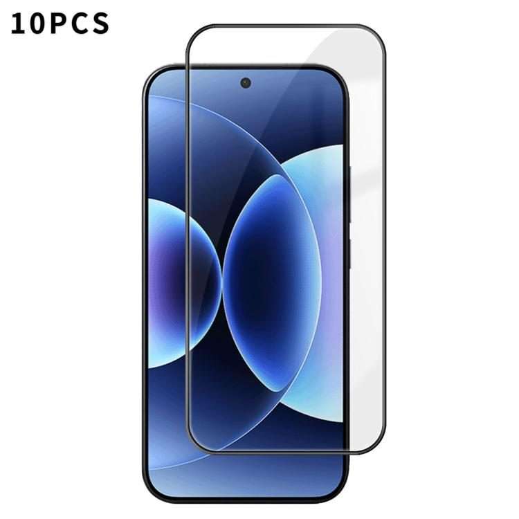 For Xiaomi 17 Pro Max 10pcs Kalebol High-Aluminum Screen-Printed Full-Coverage Anti-Fingerprint Bl