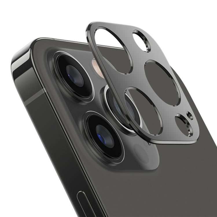 For iPhone 13 Pro / 13 Pro Max XDcase Titanium Alloy Hollow Camera Lens Protector(Black)