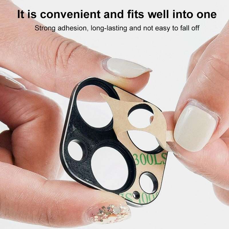 For iPhone 13 Pro / 13 Pro Max XDcase Titanium Alloy Hollow Camera Lens Protector(Black)