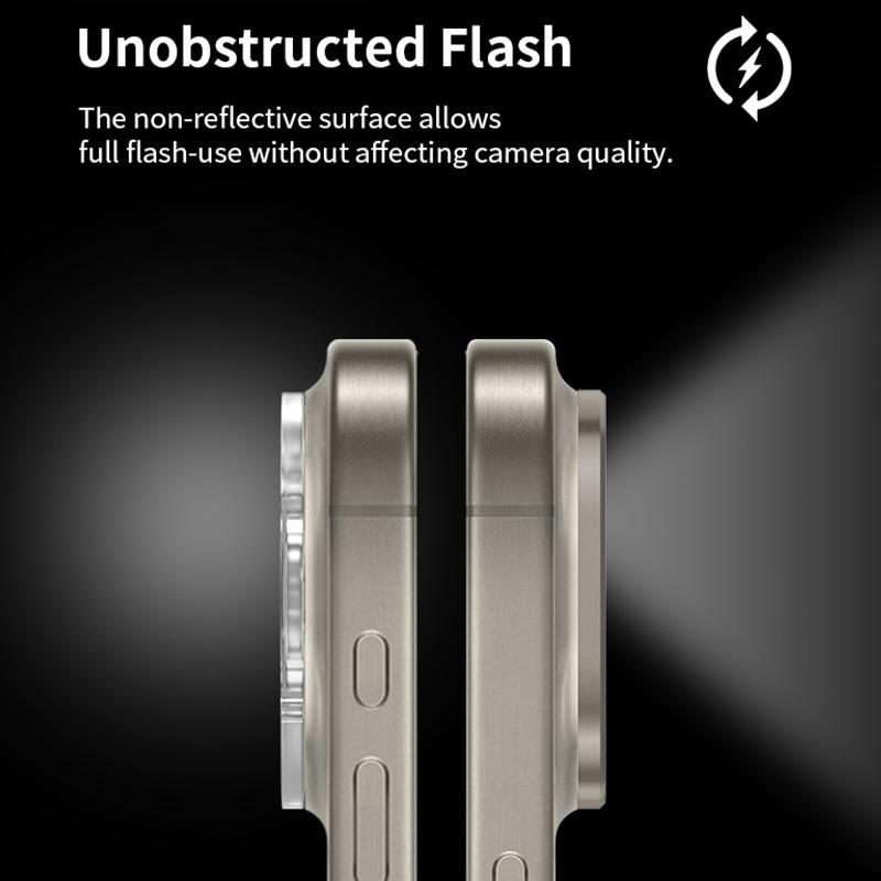 For iPhone 13 Pro / 13 Pro Max XDcase Titanium Alloy Hollow Camera Lens Protector(Black)