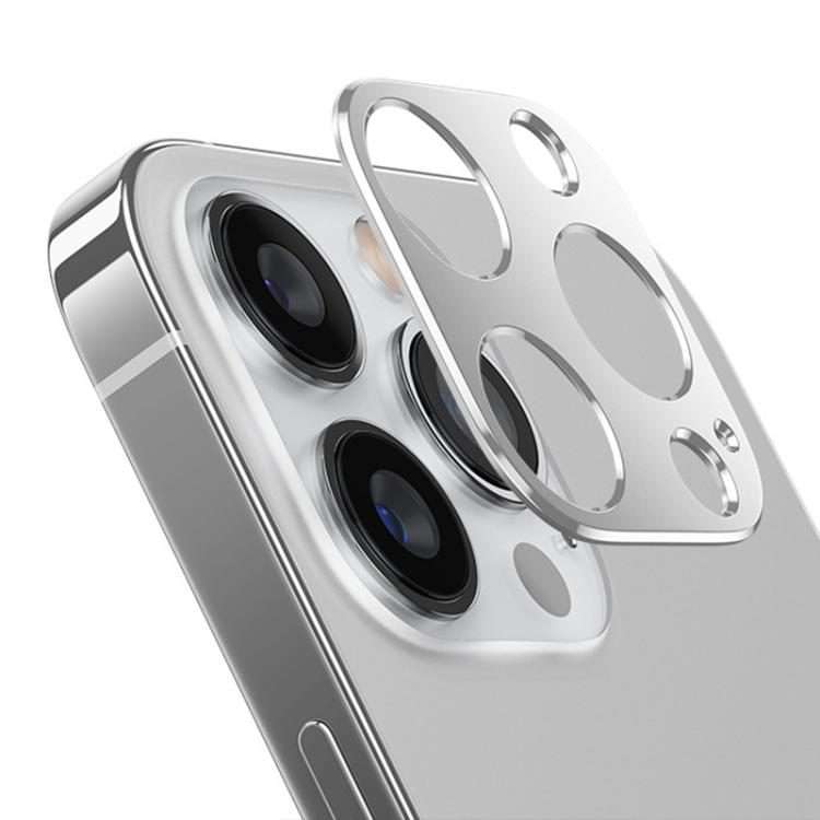 For iPhone 13 Pro / 13 Pro Max XDcase Titanium Alloy Hollow Camera Lens Protector(Silver)