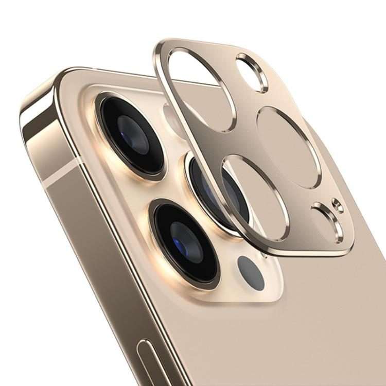 For iPhone 13 Pro / 13 Pro Max XDcase Titanium Alloy Hollow Camera Lens Protector(Gold)