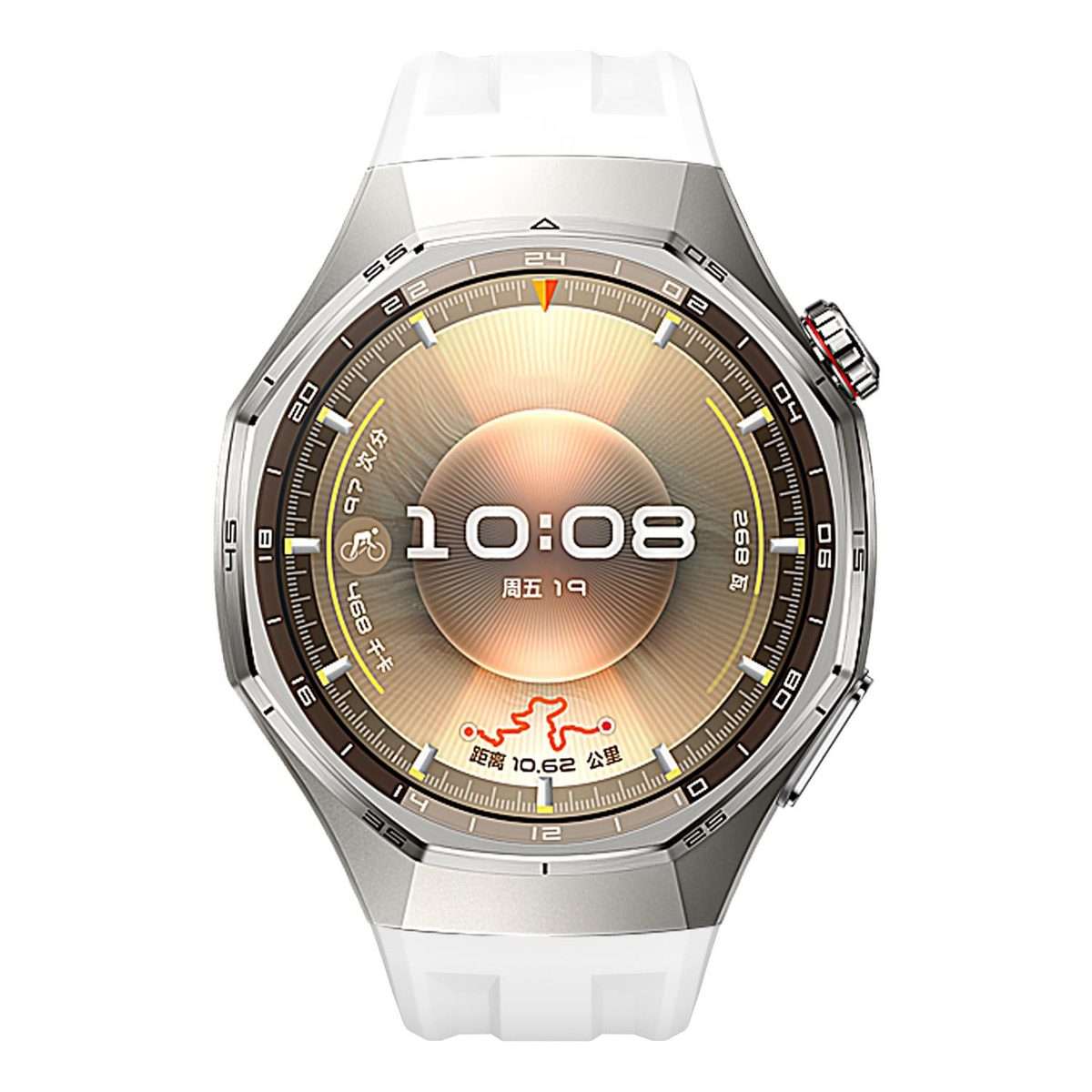 For Huawei Watch GT 6 Pro Silver Steel Buckle Solid Color Silicone Watch Band(White)