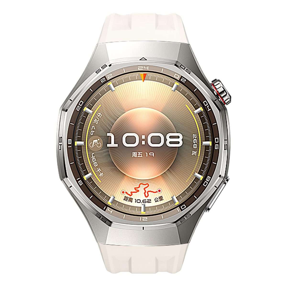 For Huawei Watch GT 6 Pro Silver Steel Buckle Solid Color Silicone Watch Band(Starlight)