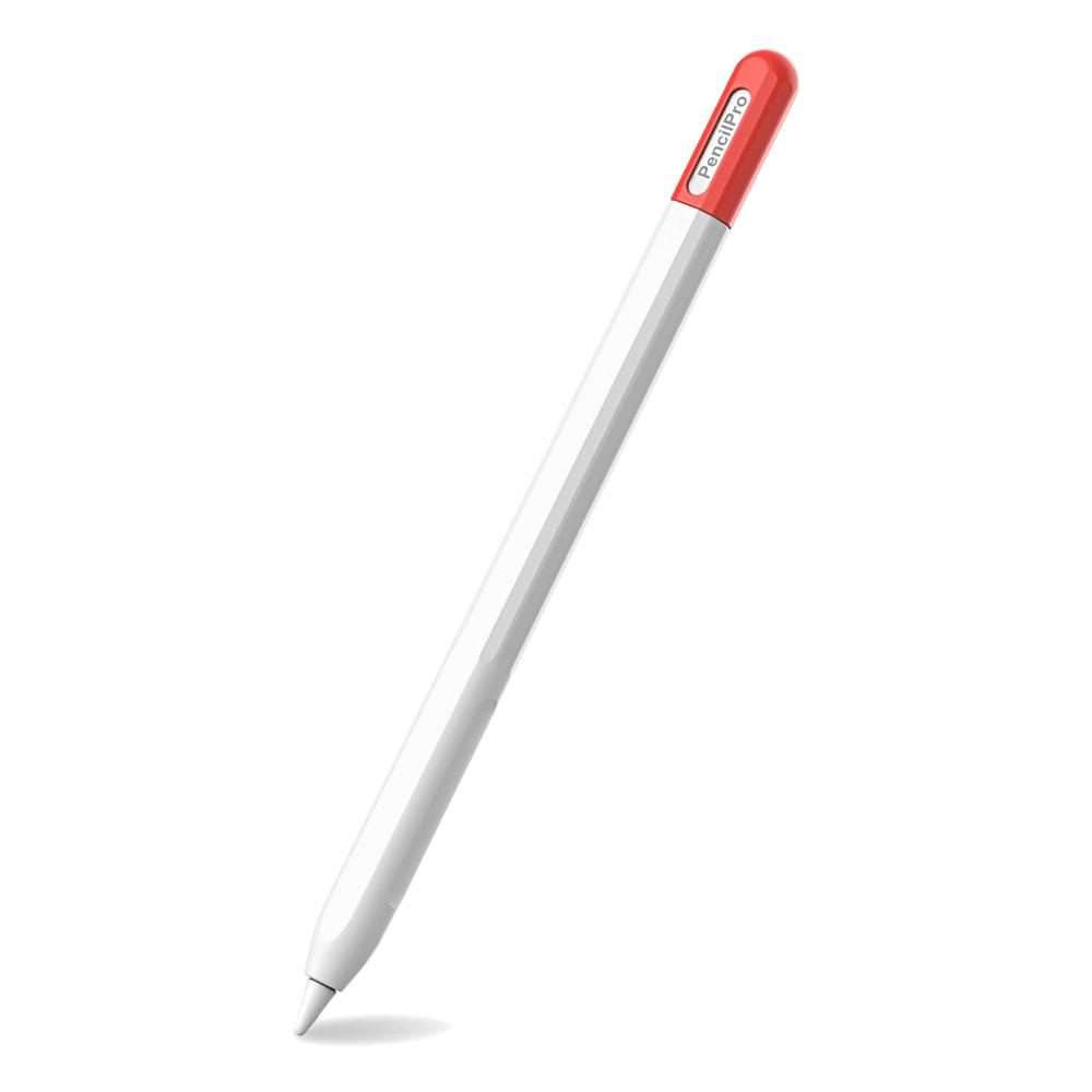 For Apple Pencil Pro / 2 XDcase Contrast Color Silicone Protective Stylus Pen Case(White)