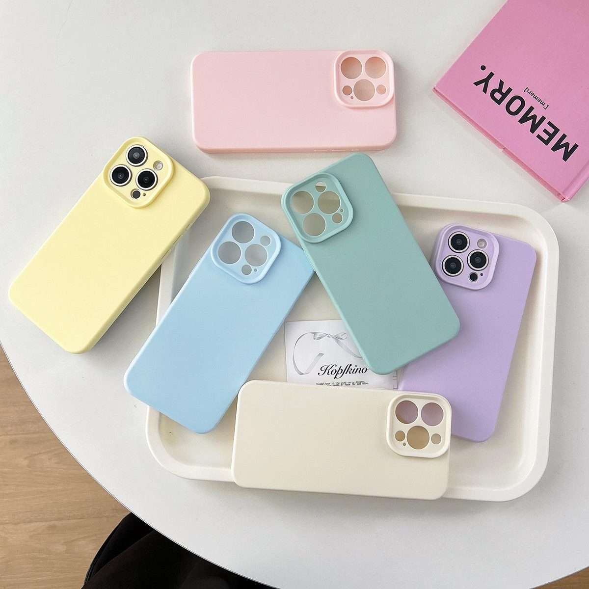 For iPhone 16 Pro Precision Hole Camera Frame Solid Color Phone Case(Yellow)