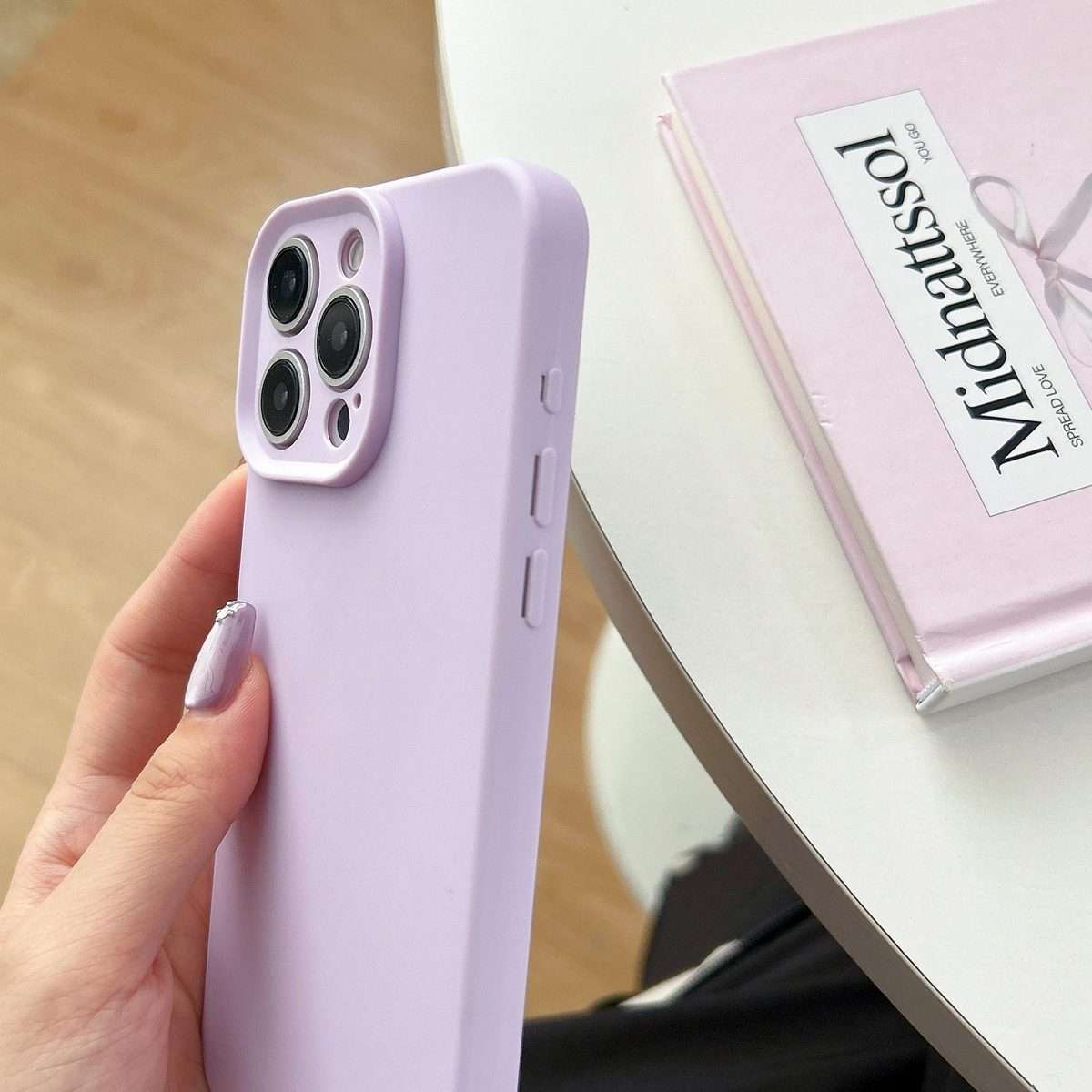 For iPhone 16 Pro Precision Hole Camera Frame Solid Color Phone Case(Yellow)