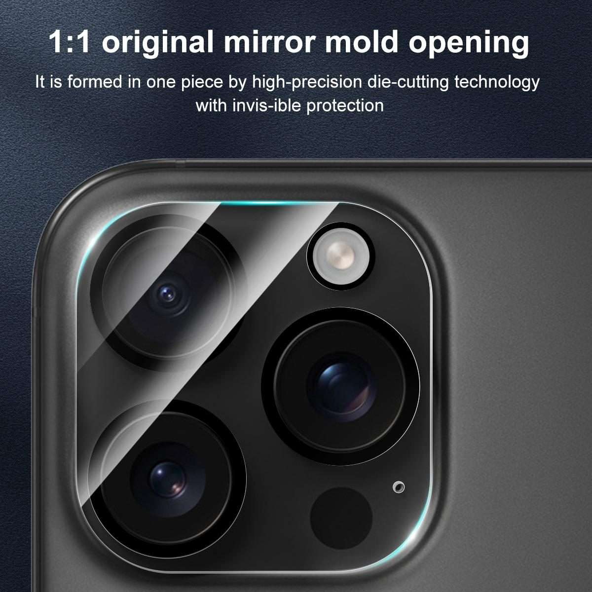 For iPhone 16 Pro / 16 Pro Max XDcase Silkscreen Integrated Tempered Glass Back Camera Film