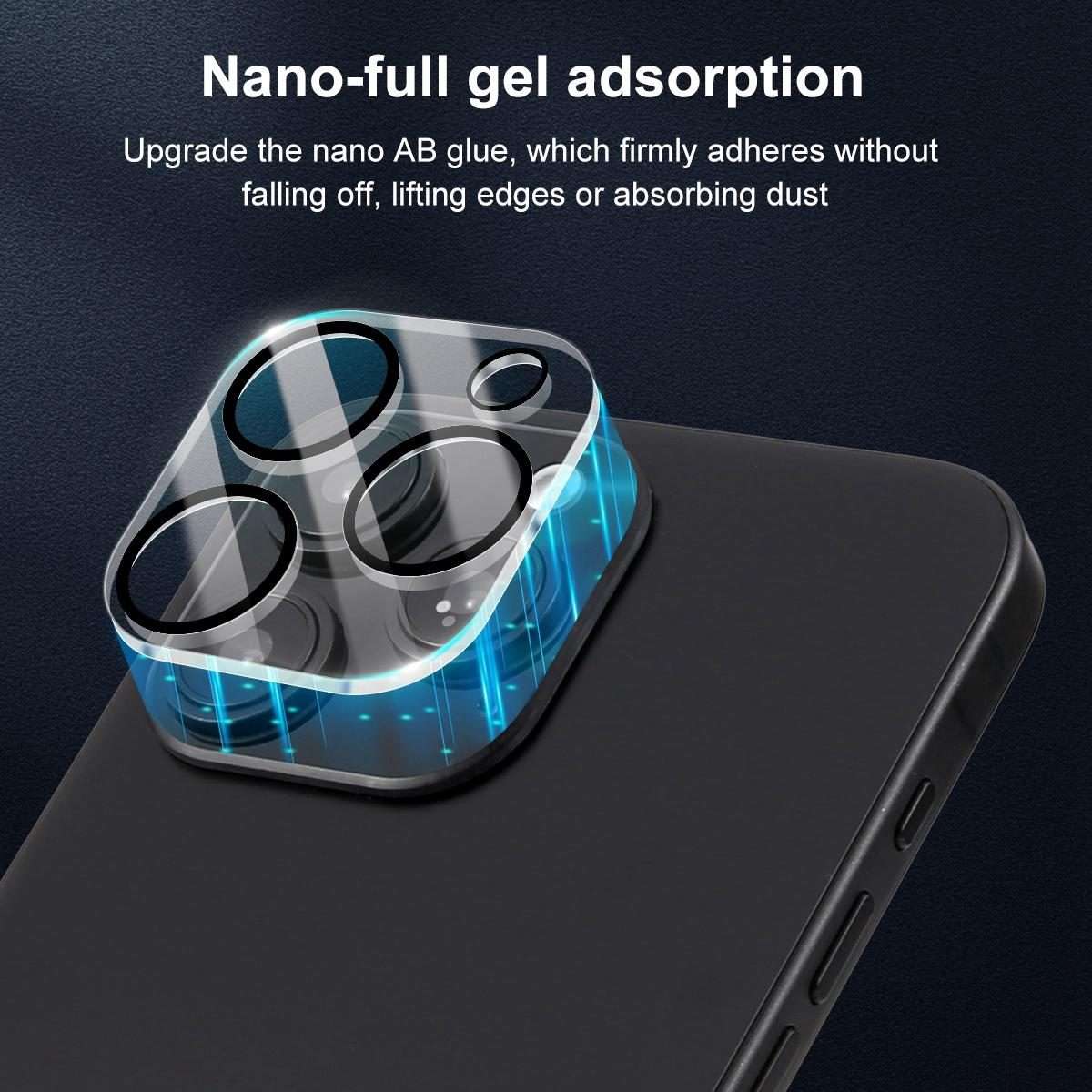 For iPhone 16 Pro / 16 Pro Max XDcase Silkscreen Integrated Tempered Glass Back Camera Film