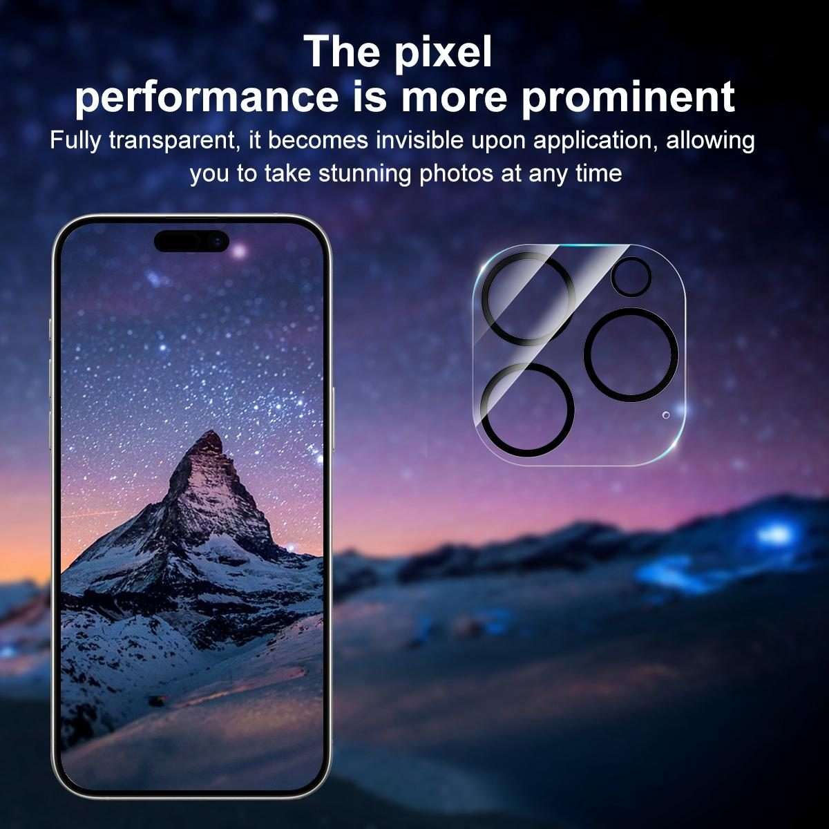 For iPhone 16 Pro / 16 Pro Max XDcase Silkscreen Integrated Tempered Glass Back Camera Film