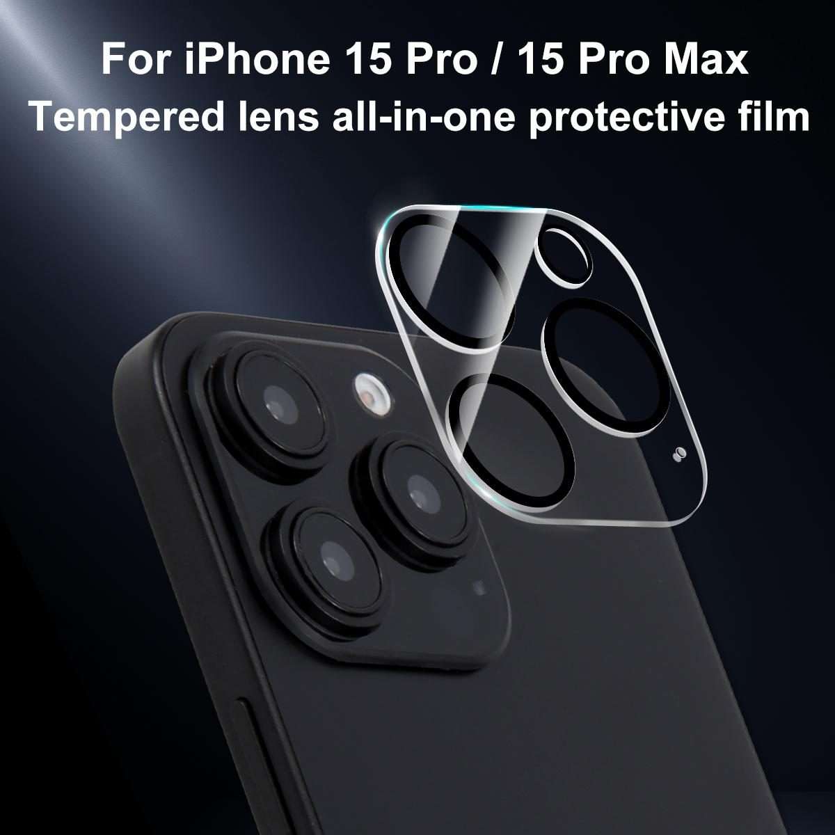 For iPhone 15 Pro / 15 Pro Max XDcase Silkscreen Integrated Tempered Glass Back Camera Film