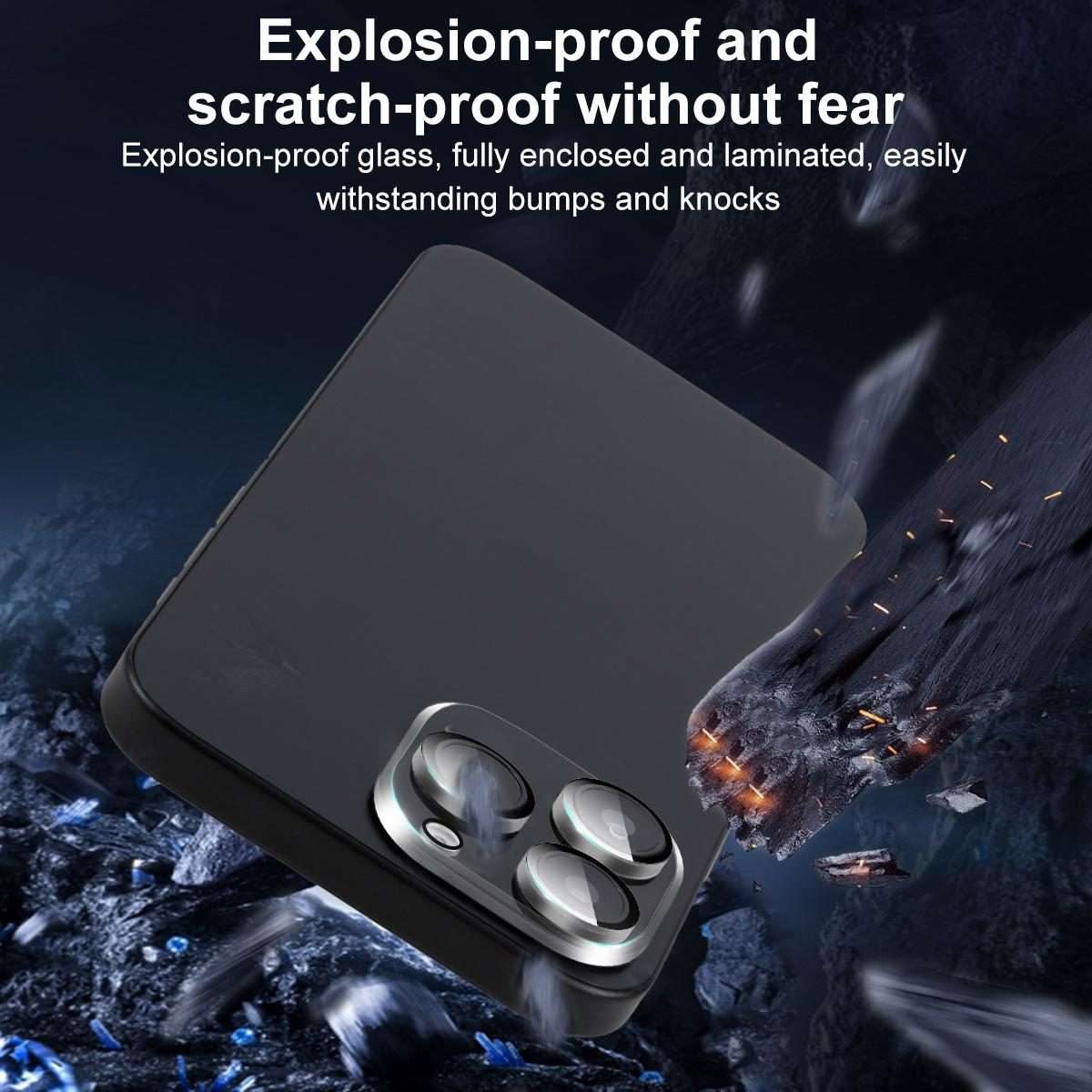 For iPhone 15 Pro / 15 Pro Max XDcase Silkscreen Integrated Tempered Glass Back Camera Film