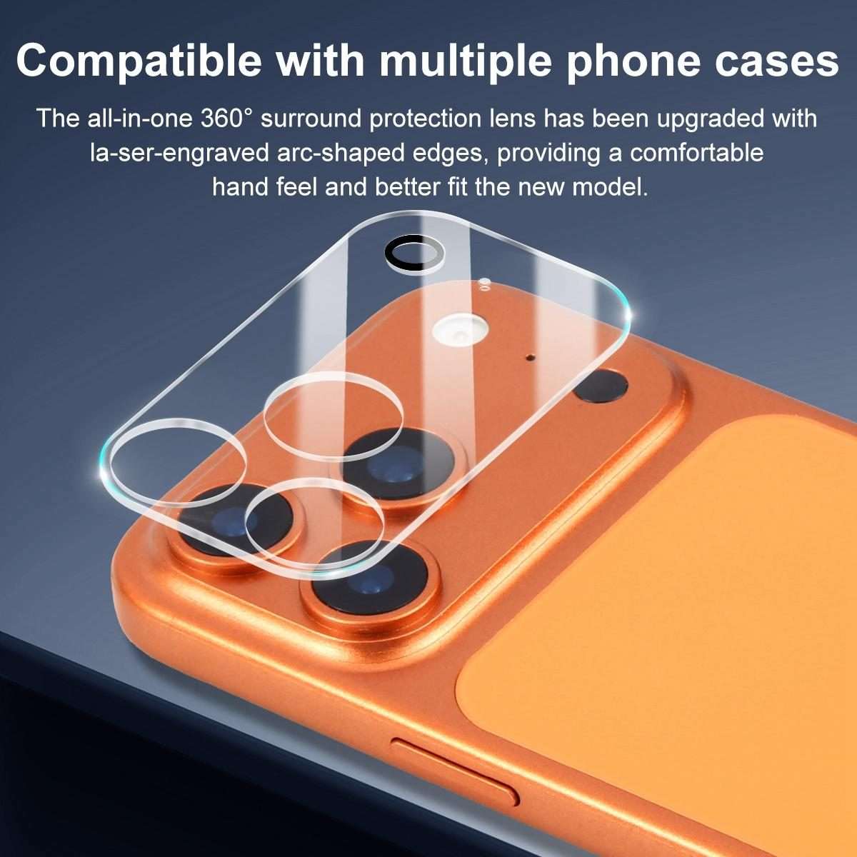 For iPhone 17 Pro Max XDcase Transparent Integrated Tempered Glass Camera Film