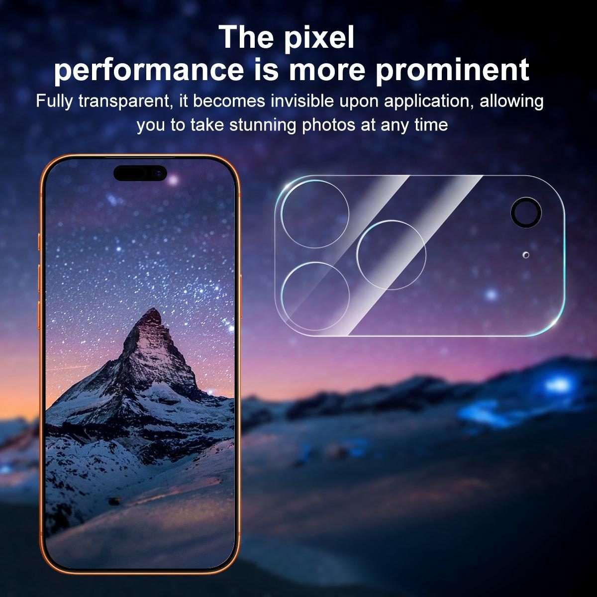 For iPhone 17 Pro XDcase Transparent Integrated Tempered Glass Camera Film