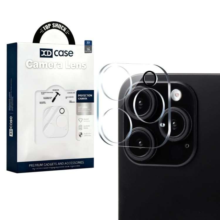 For iPhone 16 Pro / 16 Pro Max XDcase Transparent Integrated Tempered Glass Camera Film