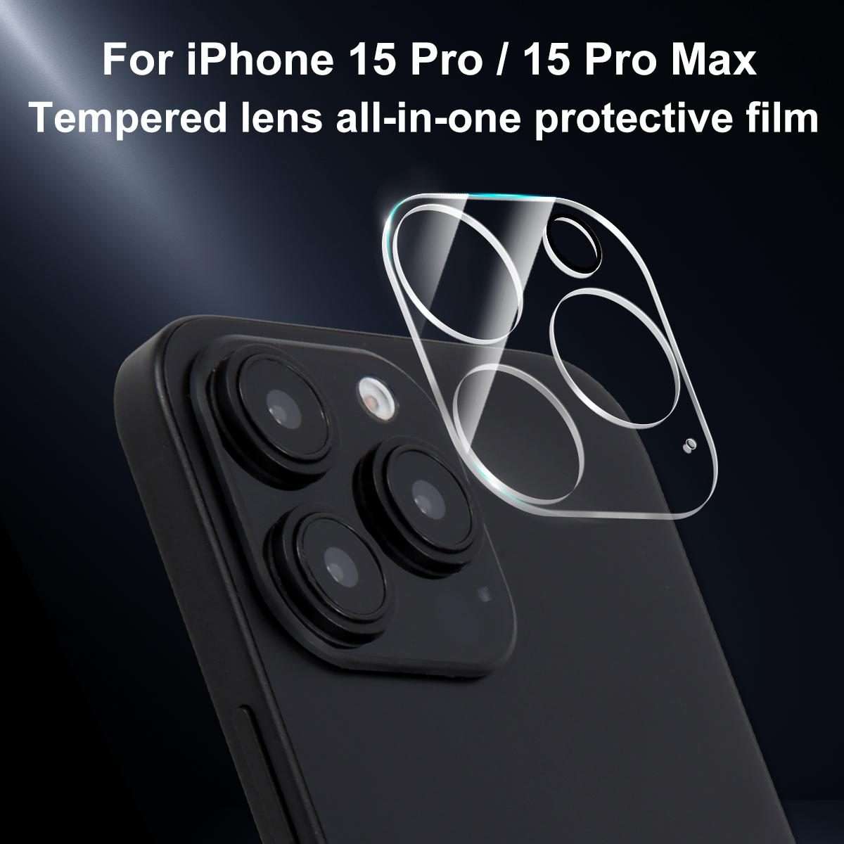 For iPhone 15 Pro / 15 Pro Max XDcase Transparent Integrated Tempered Glass Camera Film