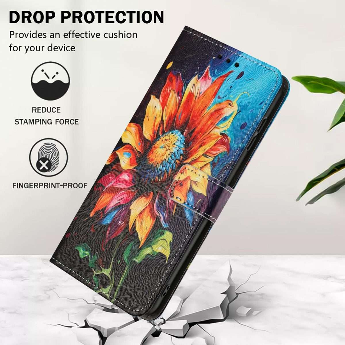 For Xiaomi 15T Pro 5G Color Drawing Pattern Leather Phone Case(Sunflower)