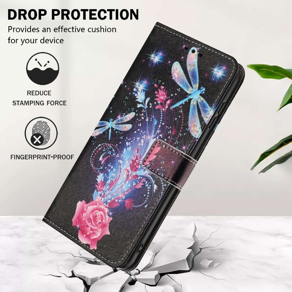 For Xiaomi 15T Pro 5G Color Drawing Pattern Leather Phone Case(Dragonfly)