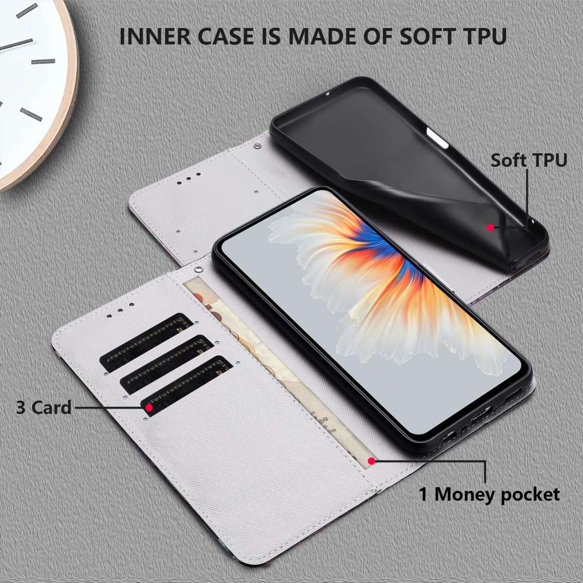 For Xiaomi 15 Pro Color Drawing Pattern Leather Phone Case(Love Butterfly)