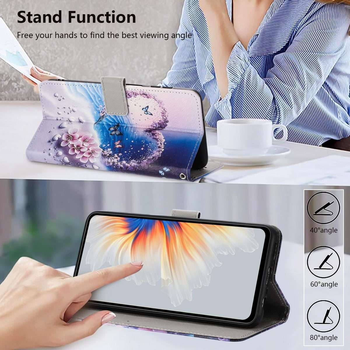 For Xiaomi 17 Pro Color Drawing Pattern Leather Phone Case(Love Butterfly)