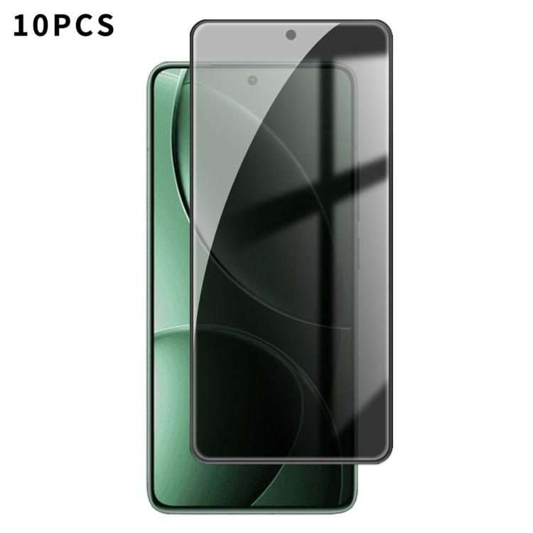 For Redmi K80 10pcs Kalebol High-Aluminum Screen-Printed Full-Coverage Black-Border Privacy Temper