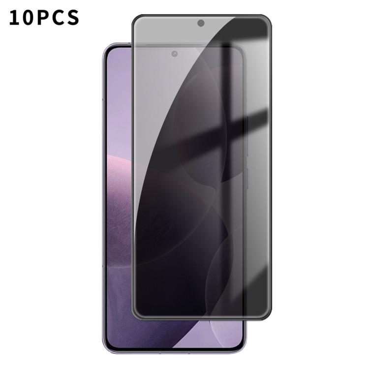 For Redmi K70 10pcs Kalebol High-Aluminum Screen-Printed Full-Coverage Black-Border Privacy Temper