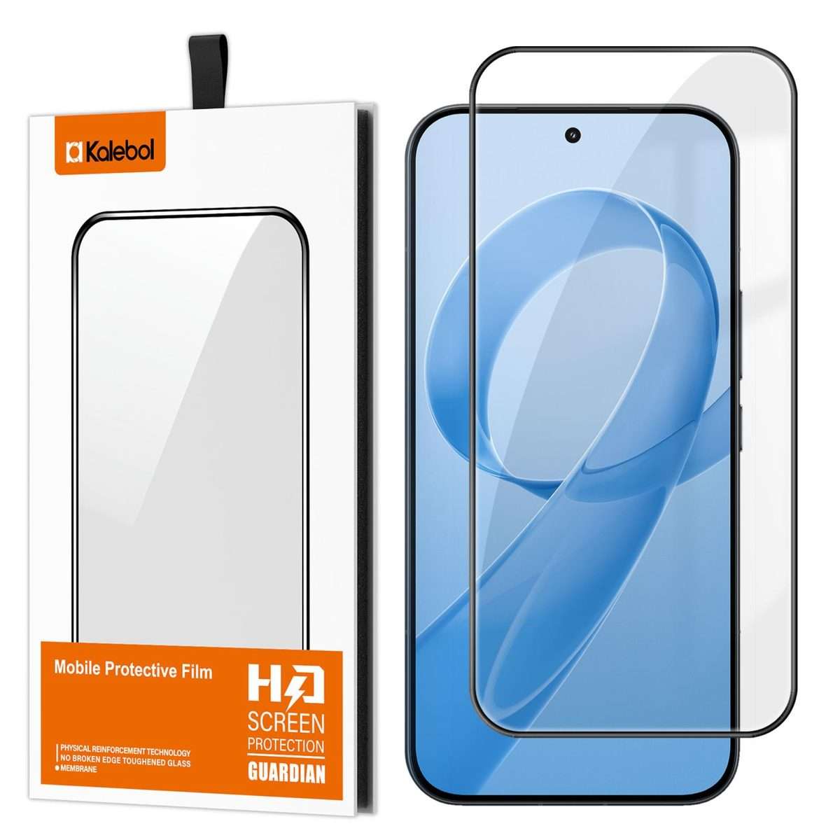 For Redmi K90 Pro Max Kalebol High-Aluminum Screen-Printed Full-Coverage Anti-Fingerprint Black-Bo