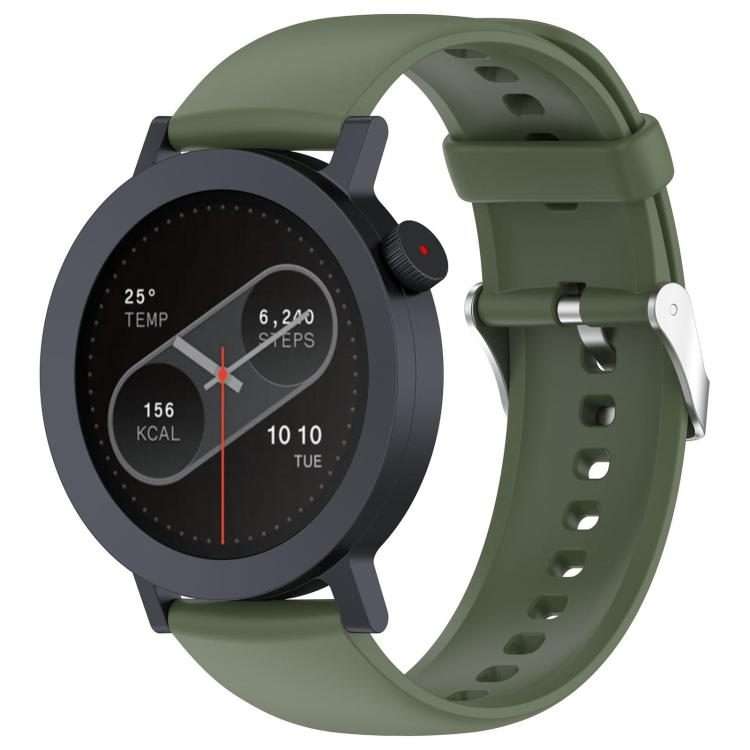 For Nothing CMF Watch 3 Pro / Watch Pro2 22mm xDFind Solid Color Silicone Watch Band(Dark Green)