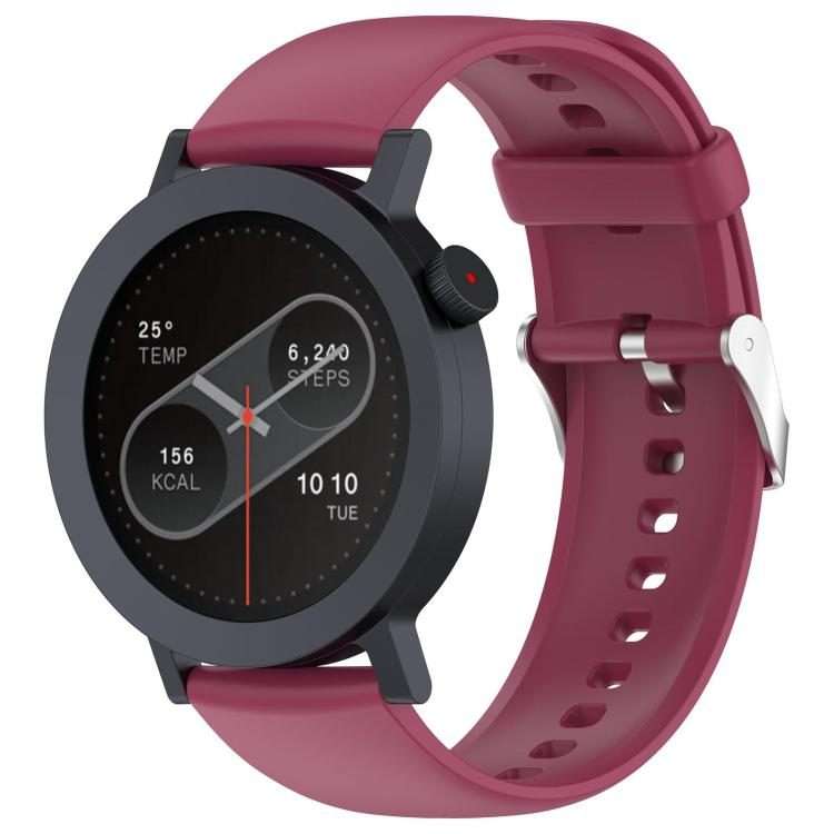 For Nothing CMF Watch 3 Pro / Watch Pro2 22mm xDFind Solid Color Silicone Watch Band(Wine Red)