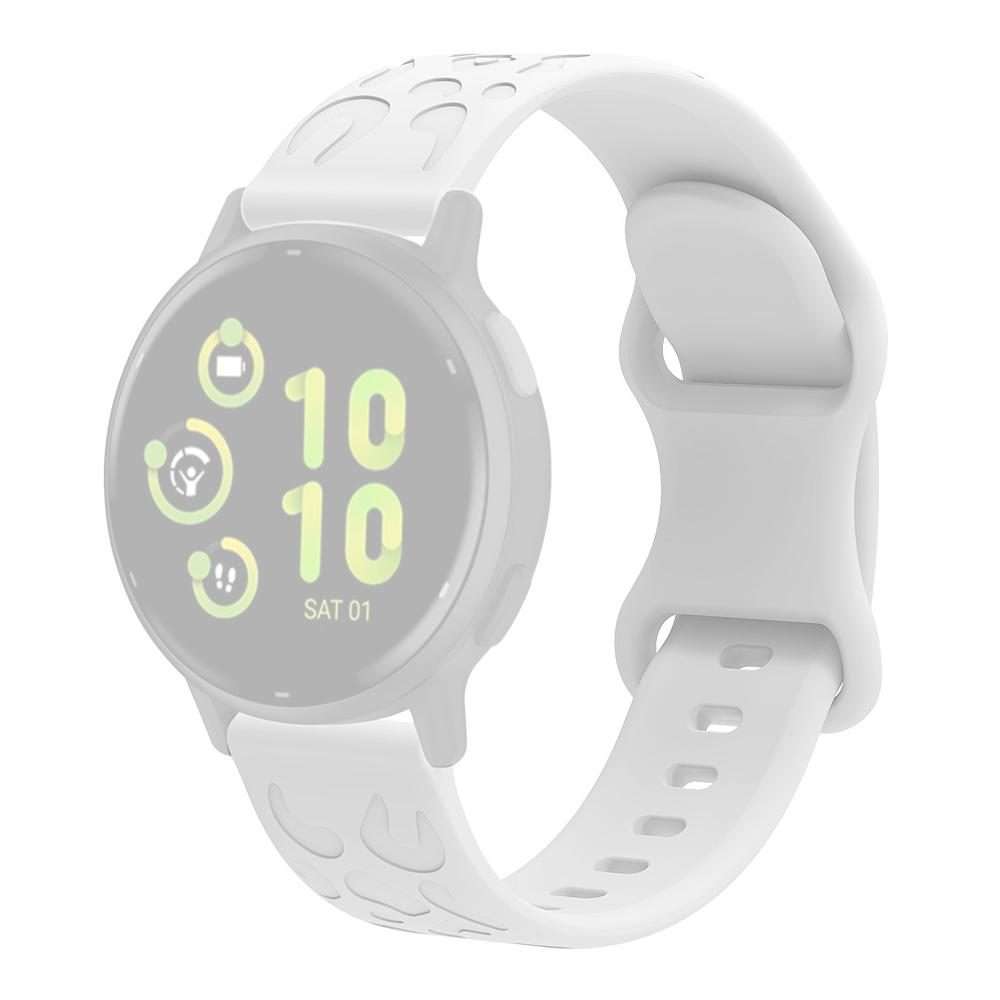 18mm xDfind Leopard Print Silicone Watch Band(White)