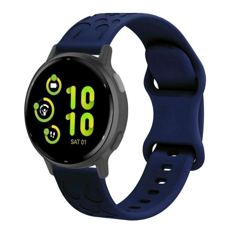 18mm xDfind Leopard Print Silicone Watch Band(Navy Blue)