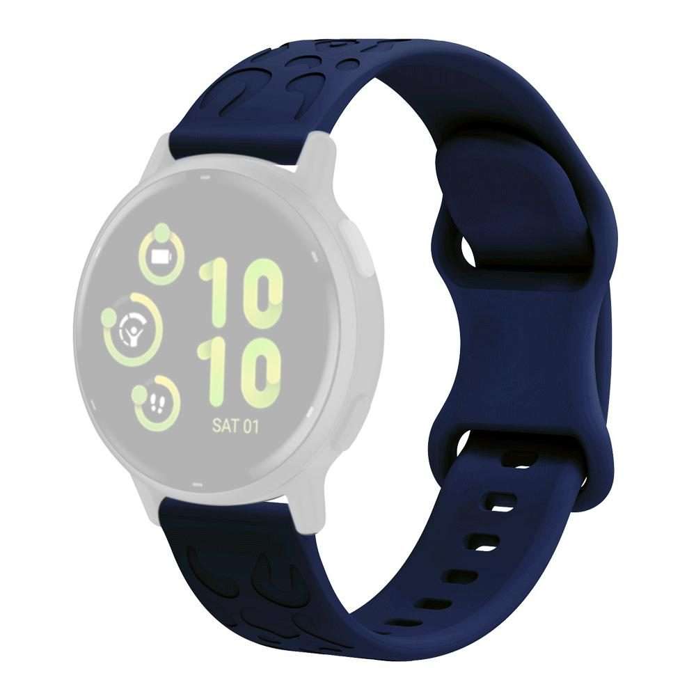 18mm xDfind Leopard Print Silicone Watch Band(Navy Blue)