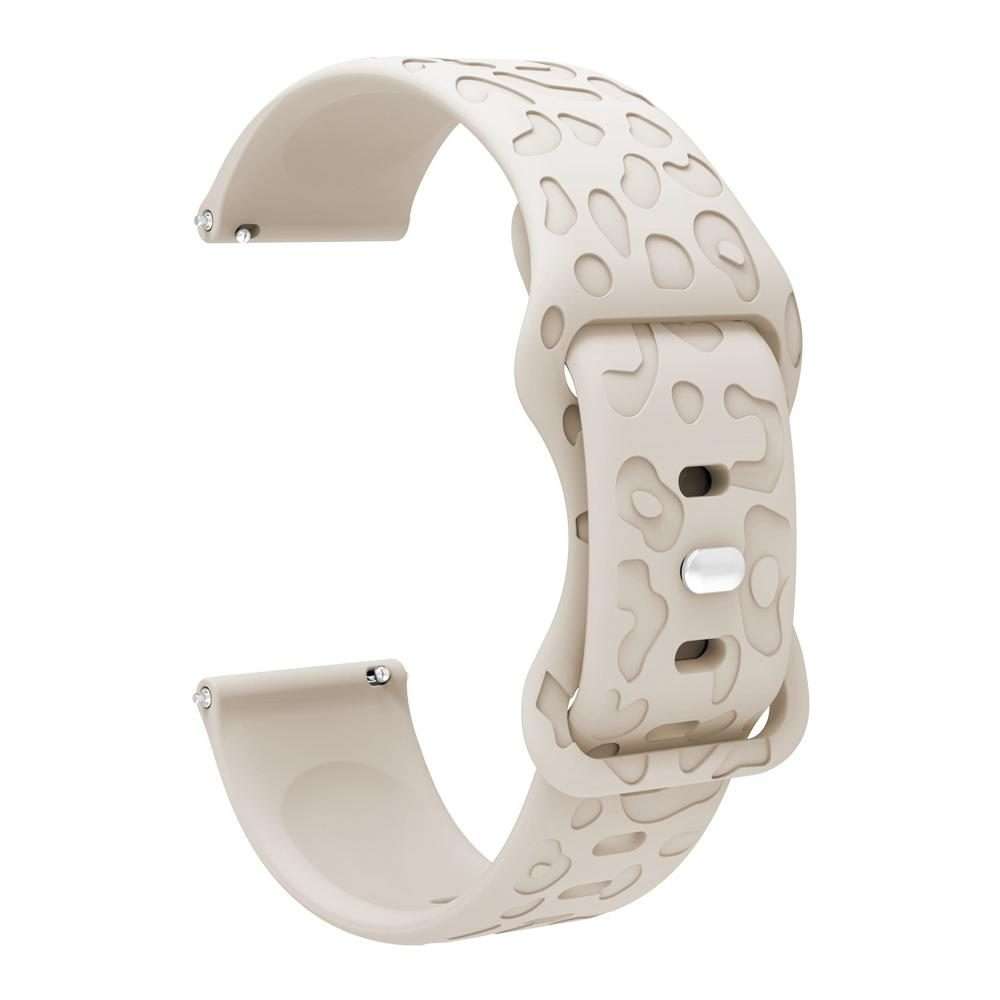 22mm xDfind Leopard Print Silicone Watch Band(Starlight)