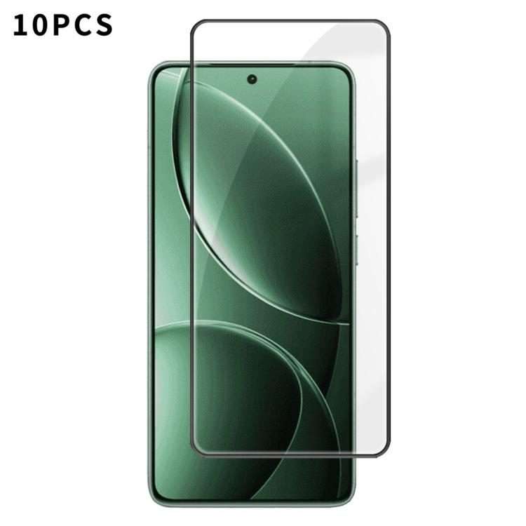For Redmi K80 Pro 10pcs Kalebol High-Aluminum Screen-Printed Full-Coverage Anti-Fingerprint Black-