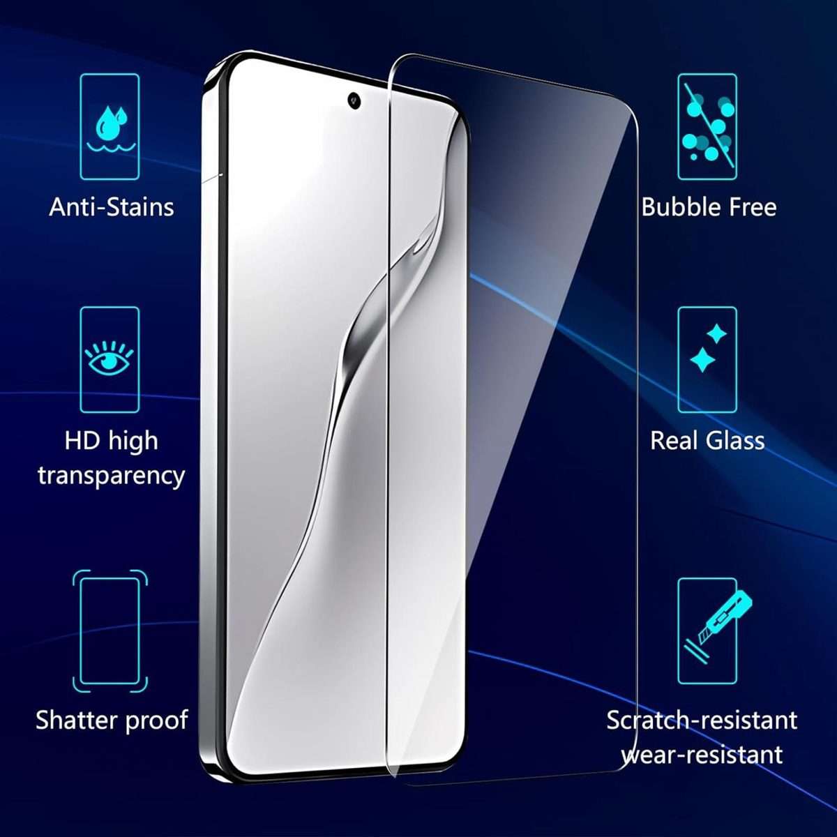 For Redmi Note 15 Pro 5G Global 163.6mm 10pcs Kalebol High-Aluminum Screen-Printed Full-Coverage A