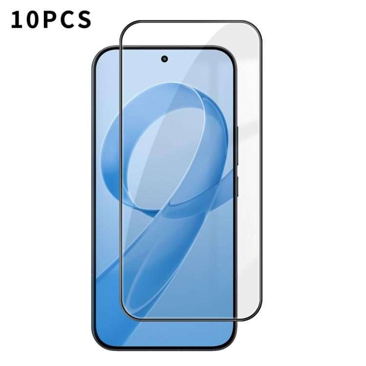 For Redmi K90 10pcs Kalebol High-Aluminum Screen-Printed Full-Coverage Anti-Fingerprint Black-Bord