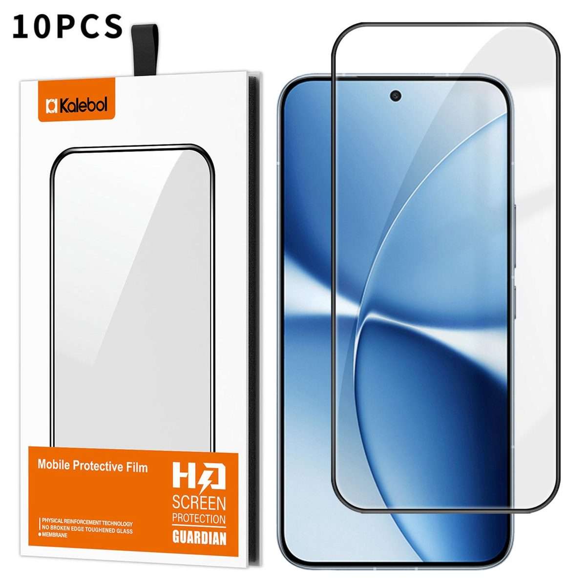 For Redmi Turbo 5 Pro Max / Poco X8 Pro Max 10pcs Kalebol High-Aluminum Screen-Printed Full-Covera