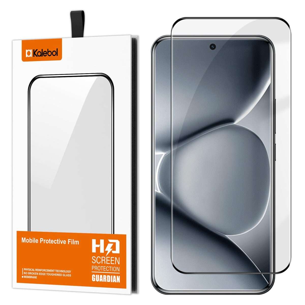 For Redmi Note 15 Pro+ 5G Global 163.3mm Kalebol Curved High-Aluminum Screen-Printed Full-Coverage