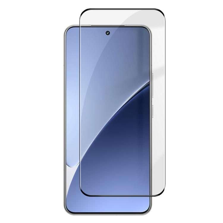 For Xiaomi 15 Pro Kalebol Curved High-Aluminum Screen-Printed Full-Coverage Anti-Fingerprint Black