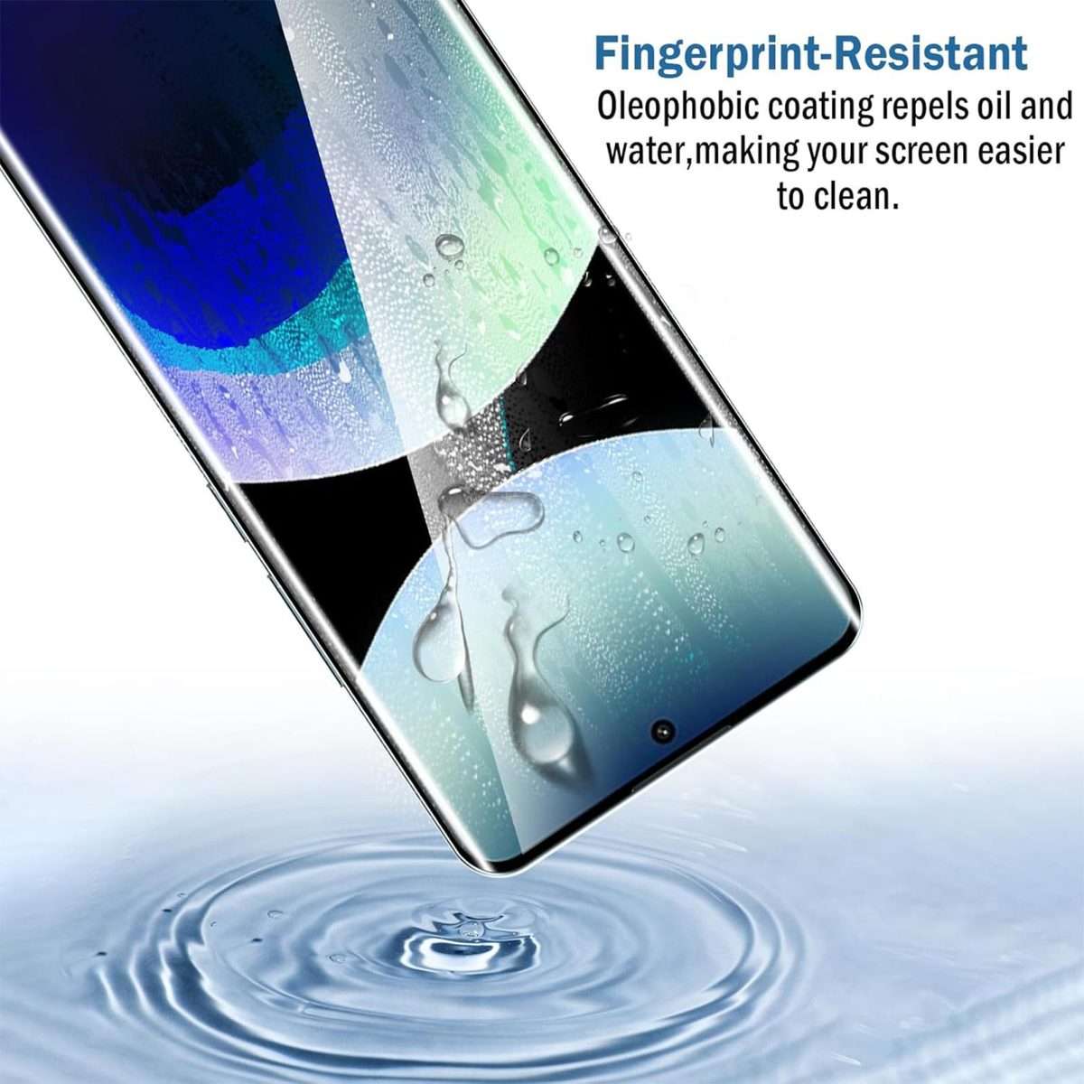 For Xiaomi 15 Pro Kalebol Curved High-Aluminum Screen-Printed Full-Coverage Anti-Fingerprint Black