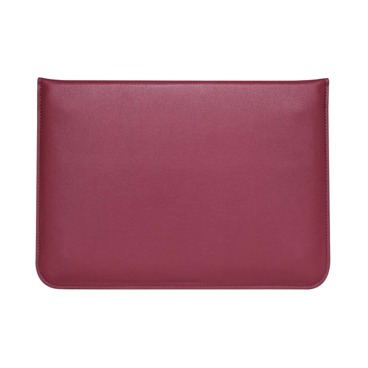 PU Leather Ultra-thin Envelope Bag Laptop Bag for MacBook Air / Pro 13 inch, with S ... (Wine Red)