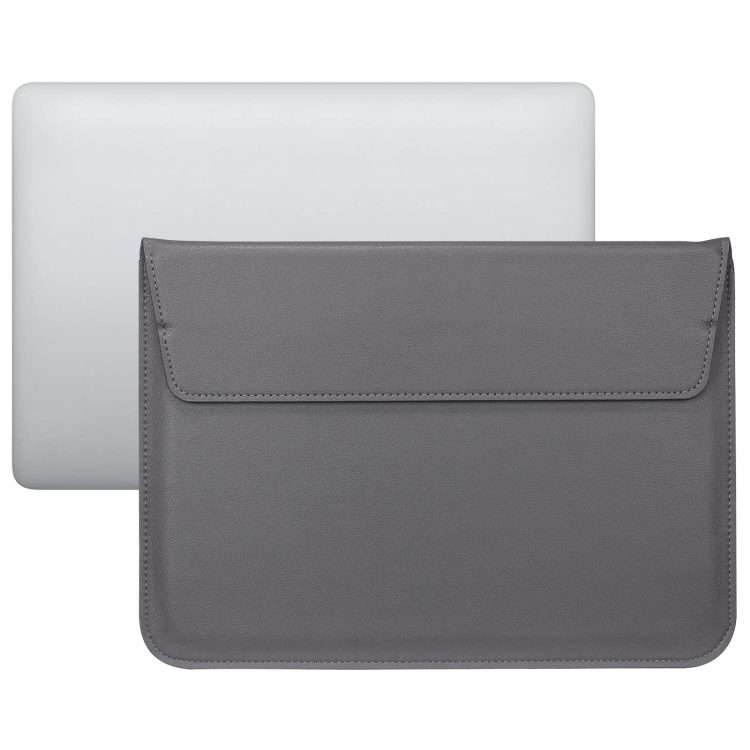 PU Leather Ultra-thin Envelope Bag Laptop Bag for MacBook Air / Pro 13 inch, with ... (Space Gray)