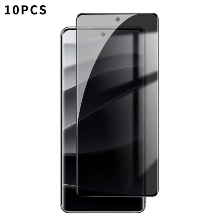 For Redmi Note 14 Pro+ 5G 10pcs Kalebol Curved High-Aluminum Screen-Printed Full-Coverage Anti-Fin